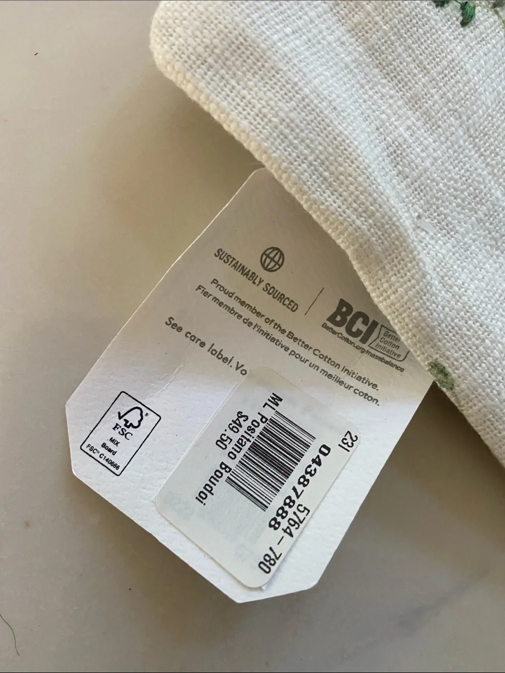 Pottery Barn Cream Floral Embroidered pillow covers - Set of 4
